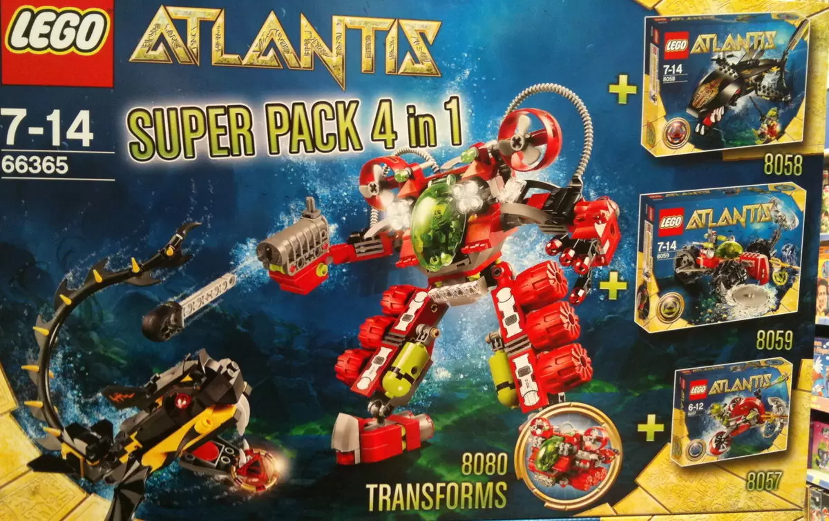 LEGO Atlantis - Atlantis Super Pack 4 in 1