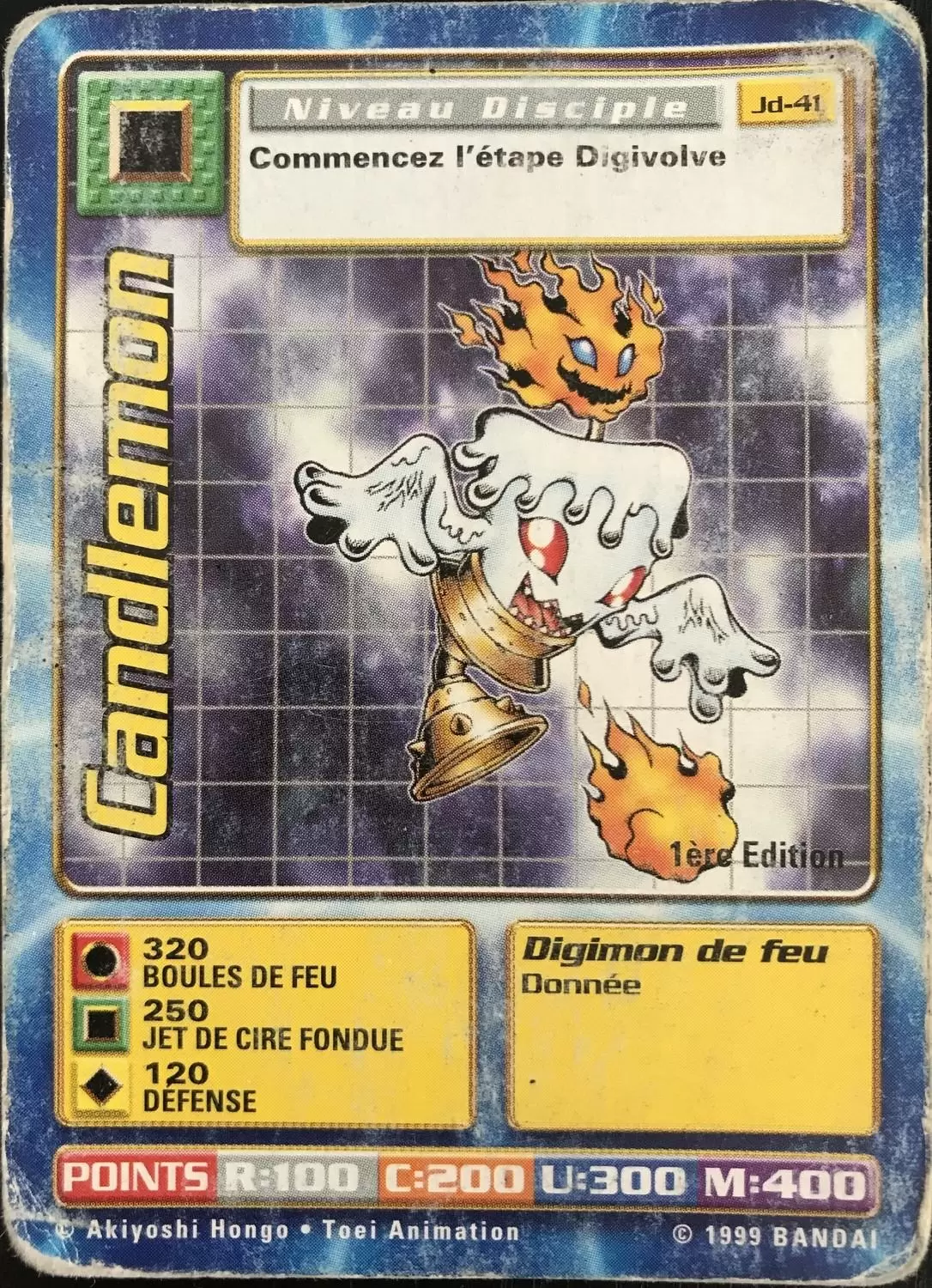 Carte Digimon JD - Candlemon 1ère Edition