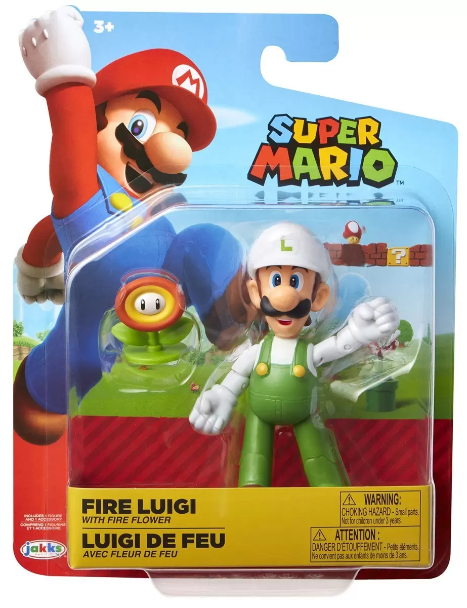 World of Nintendo - Fire Luigi with fire flower