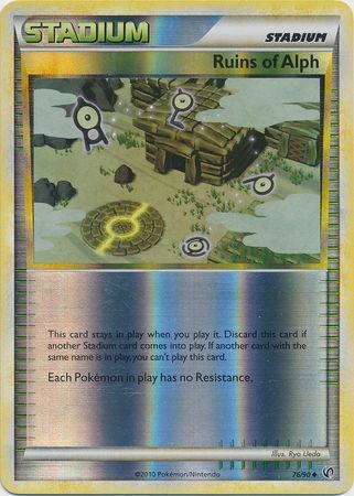 Ruins Of Alph Reverse Undaunted Pokemon Card 76 90