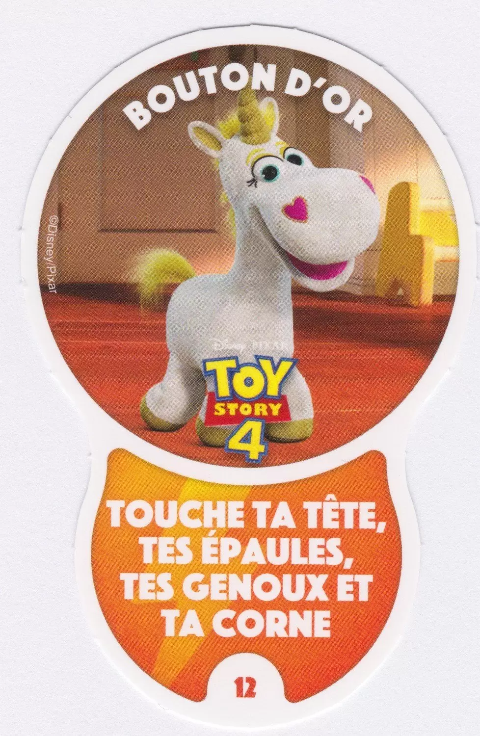 Cartes Auchan : Les Défis (Disney) - BOUTON   D  \'  OR