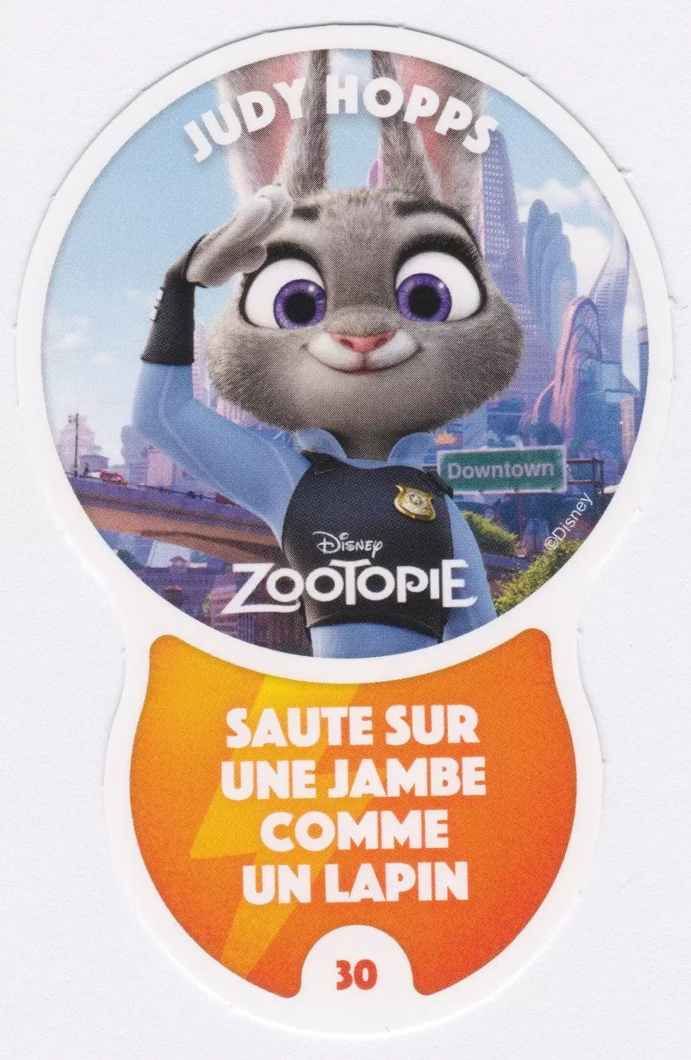 Cartes Auchan : Les Défis (Disney) - JUDY    HOPPS