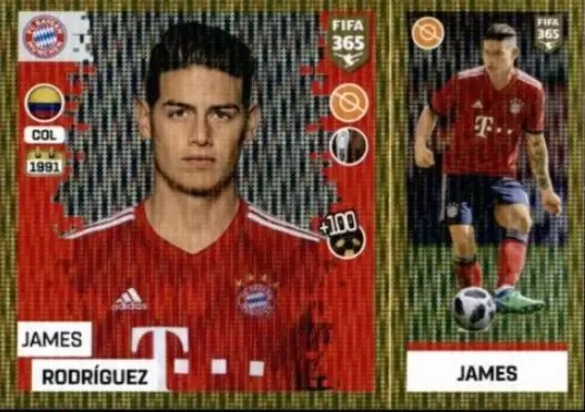 the golden world of football fifa 19 - James Rodríguez - FC Bayern München