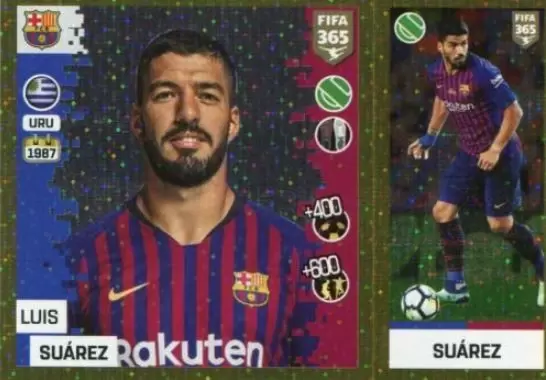 The Golden World of Football Fifa 365 2019 - Luis Suárez - FC Barcelona