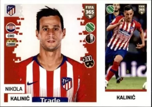 The Golden World of Football Fifa 365 2019 - Nikola Kalinić - Atlético de Madrid
