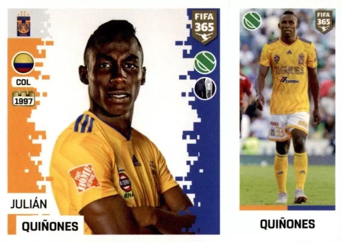The Golden World of Football Fifa 365 2019 - Julián Quiñones - Tigres Uanl