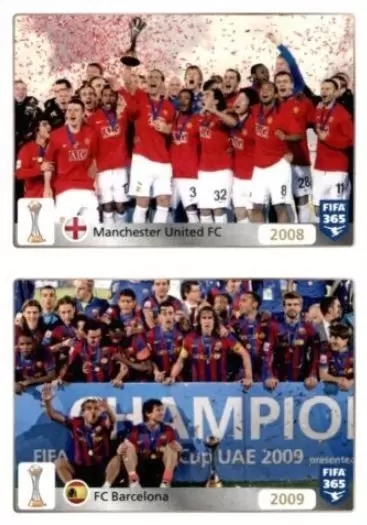 Fifa 365 2016 - 2008: Manchester United FC - 2009: FC Barcelona - FIFA Club World Cup