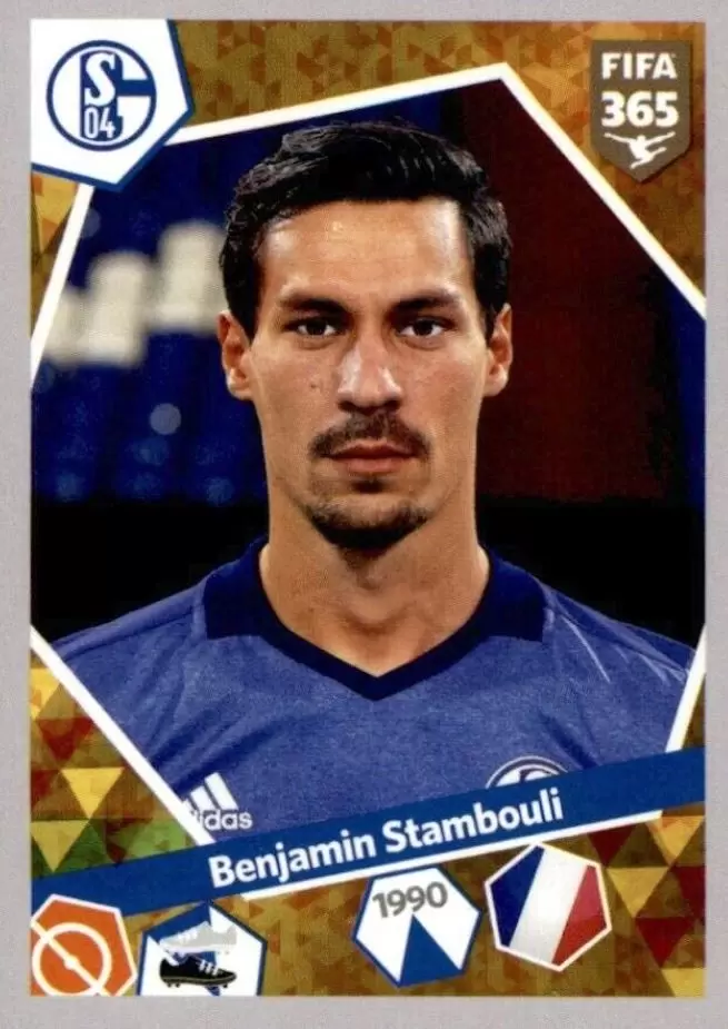 Nabil Bentaleb Sticker 201 a/b FC Schalke 04 Panini FIFA365 2019 