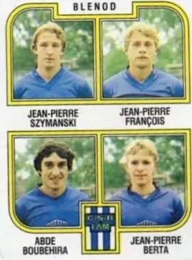 Football 83 - Jean-Pierre Szymanski / Jean-Pierre François / Abde Boubéhira / Jean-Pierre Berta - Blenod