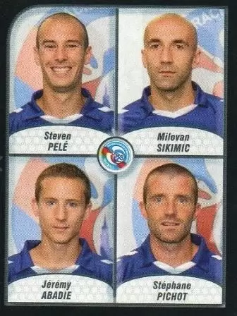 Foot 2010 - Championnat de France de L1 et L2 - Steven Pelé / Milovan Sikimic / Jérémy Abadie / Stéphane Pichot - RC Strasbourg