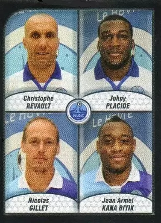 Foot 2010 - Championnat de France de L1 et L2 - Revault/Placide/Gillet/Kana Biyik - Havre Athletic Club