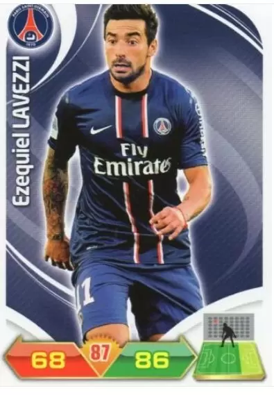 Adrenalyn XL 2012-2013 - Ezequiel Lavezzi - Paris Saint-Germain