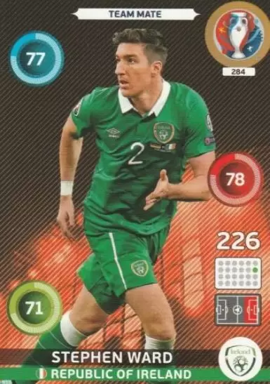 Adrenalyn XL - Euro 2016 - Stephen Ward - Republic of Ireland