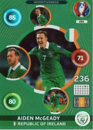 Adrenalyn XL - Euro 2016 - Aiden McGeady - Republic of Ireland