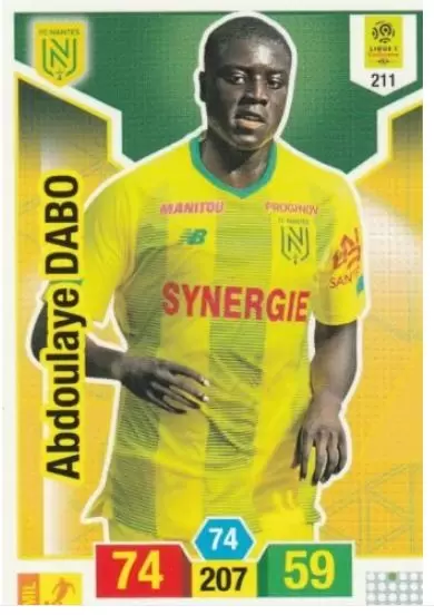 Adrenalyn XL - LIGUE 1 2019-20 - Abdoulaye Dabo - FC Nantes