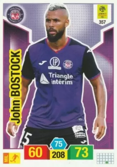 Adrenalyn XL - LIGUE 1 2019-20 - John Bostock - Toulouse FC