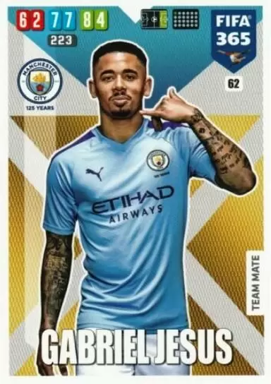 FIFA 365 : 2020 Adrenalyn XL - Gabriel Jesús - Manchester City