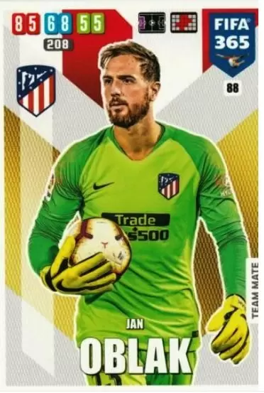 FIFA 365 : 2020 Adrenalyn XL - Jan Oblak - Club Atlético de Madrid