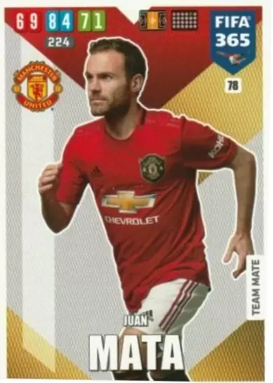 FIFA 365 : 2020 Adrenalyn XL - Juan Mata - Manchester United