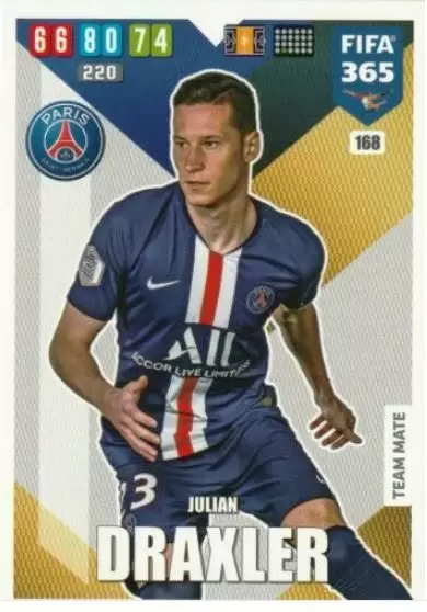 FIFA 365 : 2020 Adrenalyn XL - Julian Draxler - Paris Saint-Germain