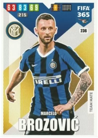 FIFA 365 : 2020 Adrenalyn XL - Marcelo Brozović - FC Internazionale Milano