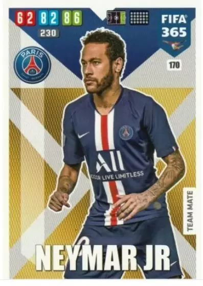FIFA 365 : 2020 Adrenalyn XL - Neymar Jr - Paris Saint-Germain
