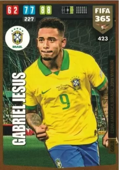 FIFA 365 : 2020 Adrenalyn XL - Gabriel Jesus - Brazil