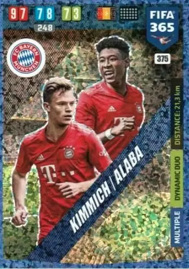 FIFA 365 : 2020 Adrenalyn XL - Joshua Kimmich / David Alaba - FC Bayern München