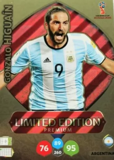 Russia 2018 : FIFA World Cup Adrenalyn XL - Gonzalo Higuaín - Argentina