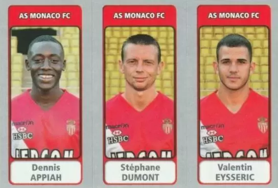 Foot 2011-12 - Dennis Appiah / Stéphane Dumont / Valentin Eysseric - AS Monaco FC