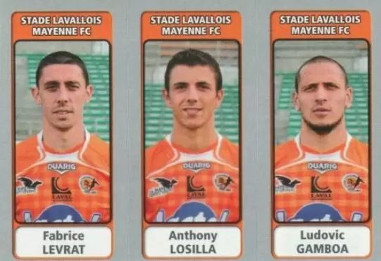 Foot 2011-12 - Fabrice Levrat / Anthony Losilla / Ludovic Gamboa - Stade Lavallois Mayenne FC