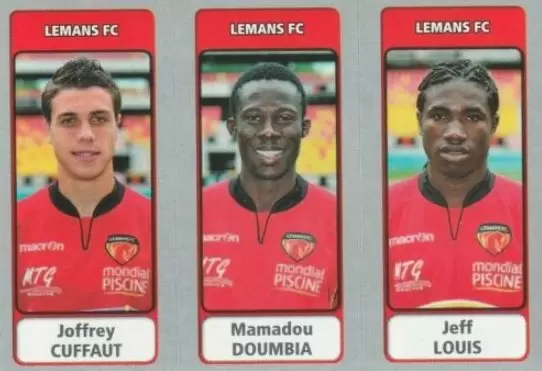 Foot 2011-12 - Joffrey Cuffaut / Mamadou Doumbia / Jeff Louis - Lemans FC