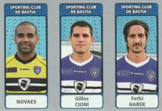 Foot 2011-12 - Novaes / Gilles Cioni / Fethi Harek - Sporting Club de Bastia