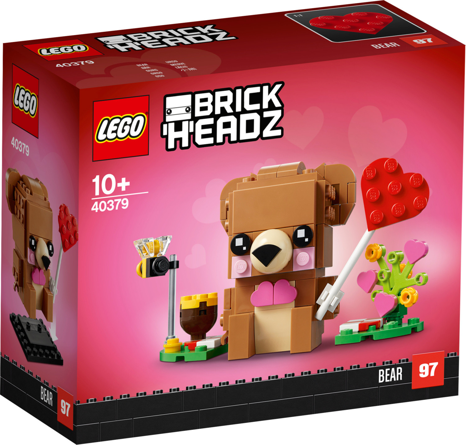 97 Valentine S Bear Lego Brickheadz Set 40379