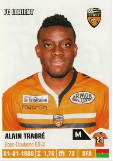 Foot 2013-2014 - Alain Traore - FC Lorient
