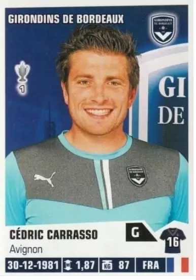 Foot 2013-2014 - Cedric Carrasso - Girondins de Bordeaux