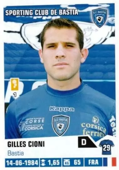 Foot 2013-2014 - Gilles Cioni - Sporting Club de Bastia