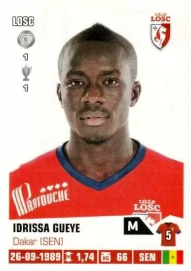 Foot 2013-2014 - Idrissa Gueye - Lille Olympique SC