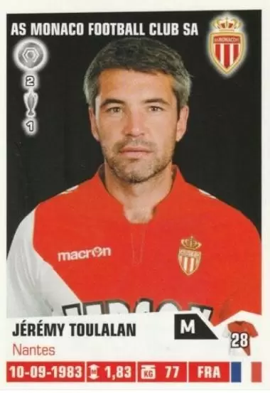 Foot 2013-2014 - Jeremy Toulalan - AS Monaco