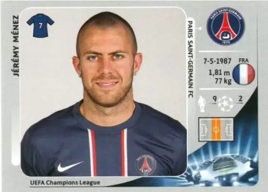 UEFA Champions League 2012/2013 - Jérémy Ménez - Paris Saint-Germain FC