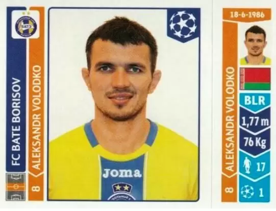UEFA Champions League 2014-2015 - Aleksandr Volodko - FC BATE Borisov