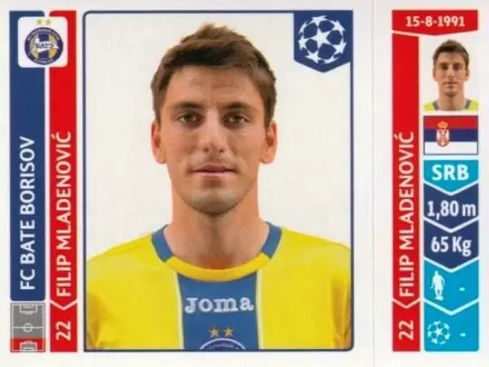 UEFA Champions League 2014-2015 - Filip Mladenović - FC BATE Borisov