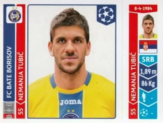 UEFA Champions League 2014-2015 - Nemanja Tubić - FC BATE Borisov