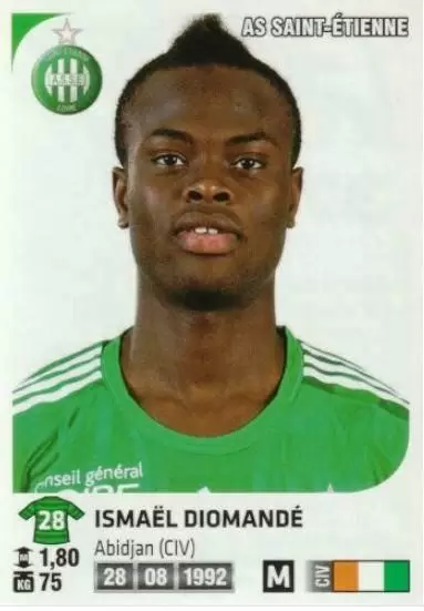 Foot 2012-13 - Ismael Diomande - AS Saint-Etienne