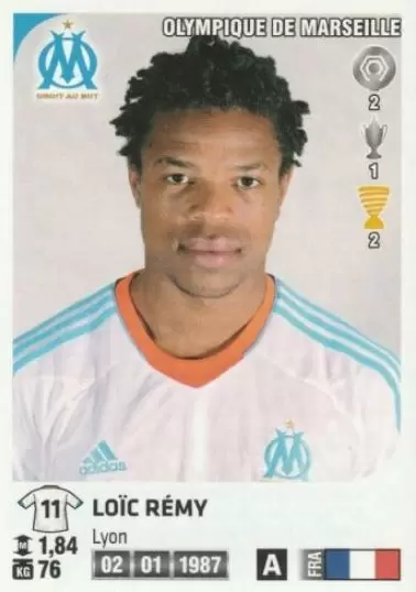 Foot 2012-13 (France) - Loic Remy - Olympique de Marseille