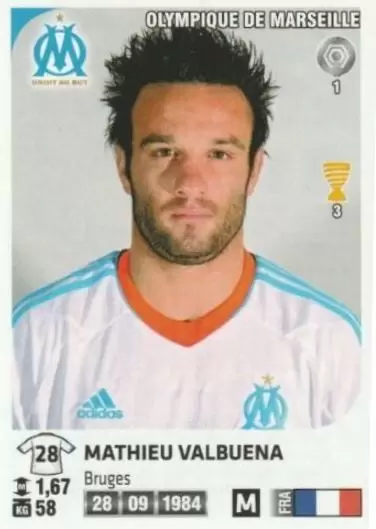 Foot 2012-13 - Mathieu Valbuena - Olympique de Marseille