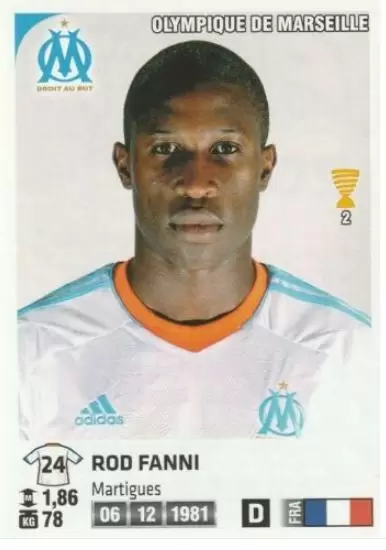 Foot 2012-13 - Rod Fanni - Olympique de Marseille