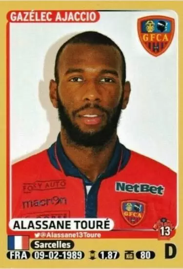 Foot 2015-2016 - Alassane Touré - Gazélec Ajaccio
