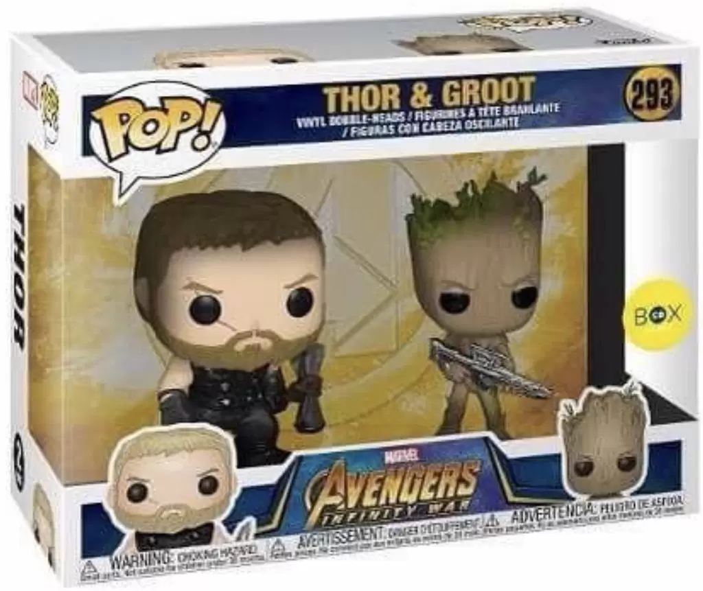 POP! MARVEL - Avengers Infinity War - Thor & Groot 2 Pack