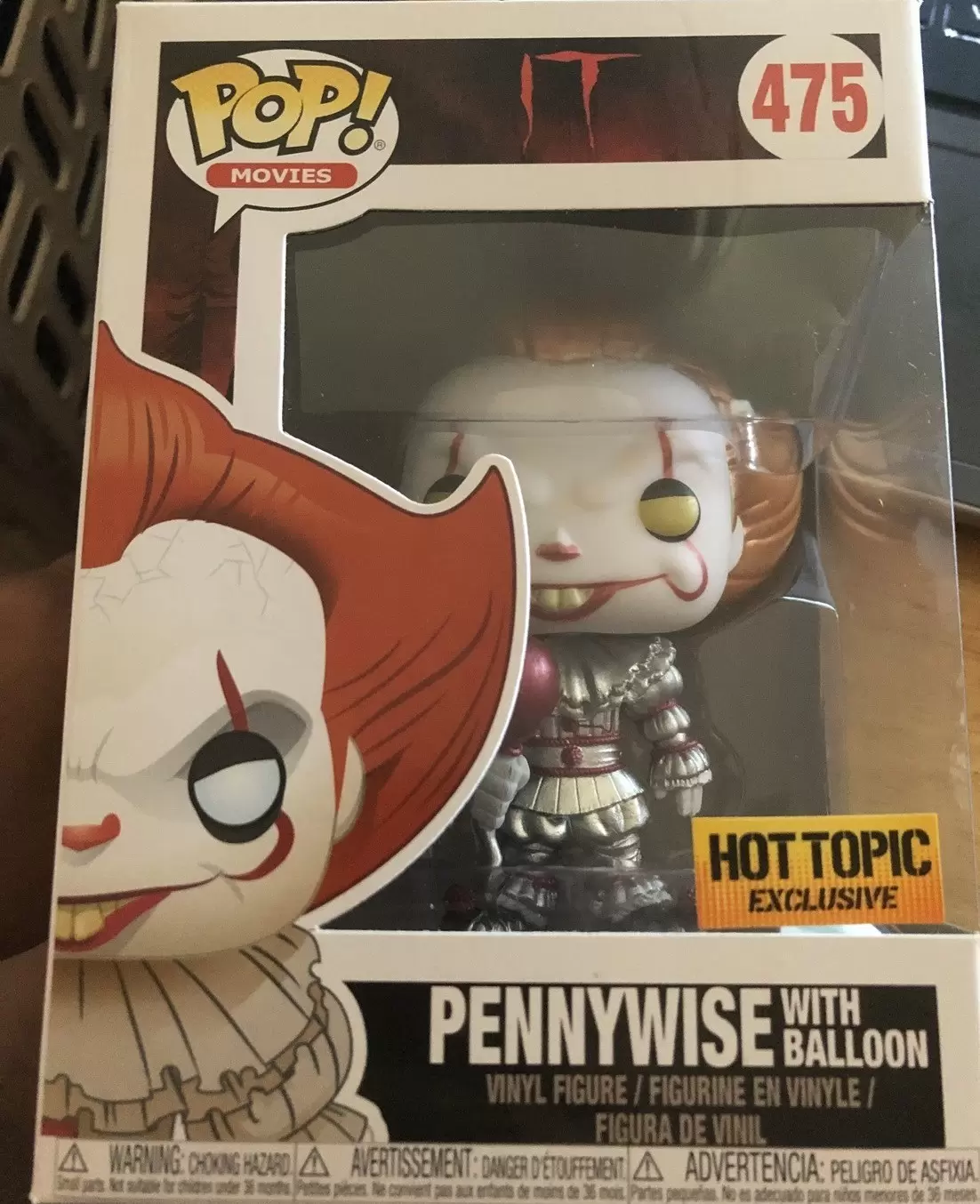 POP! Movies - It - Pennywise with Ballon Metallic